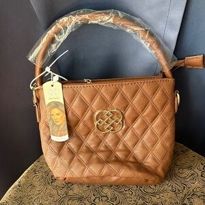 Daisy Tan Quilted Shoulder Bag